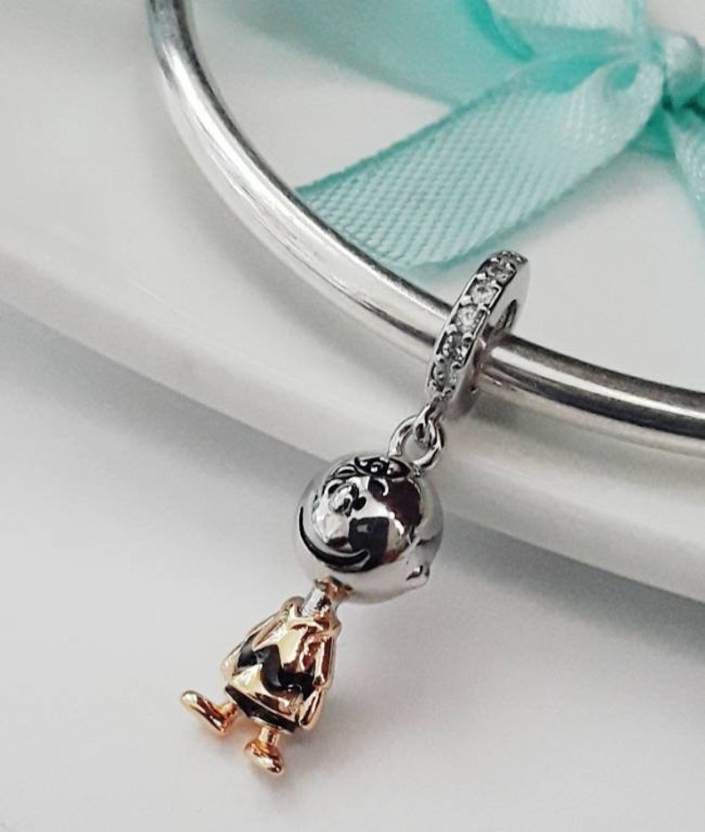 S925 Sterling Silver Charlie Brown Peanuts Charm Pandora Etsy