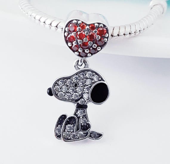 Charm for bracelet, gift of  Love heart charm S925 Sterling Silver ,gift for her