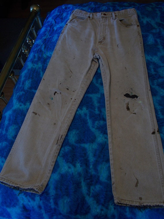 vintage destroyed Wrangler jeans