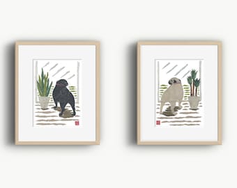 Choose one: Pug Art  Print, Dog