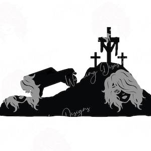 Offroad Life With Three Crosses Decal/Christian Decal/Calvary Decal/