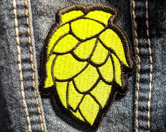 Iron-On Hop (Beer Flower) Patch