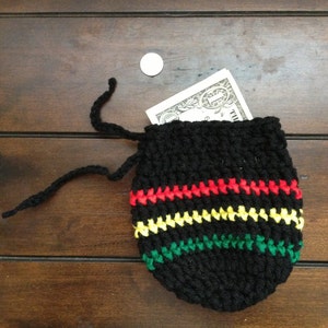 knitted coin purse