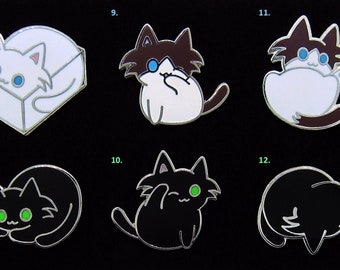 Cat Conformations Enamel Pin Set 1-B (2019)