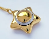 Star Locket Pendant Necklace (20mm) - Etsy