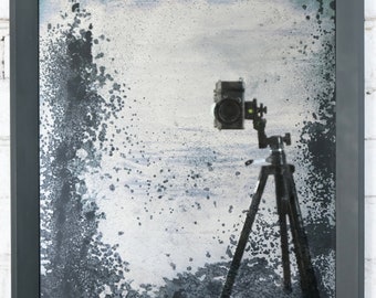 Handmade Antiqued Silver Wall Mirror 22.5x18.5