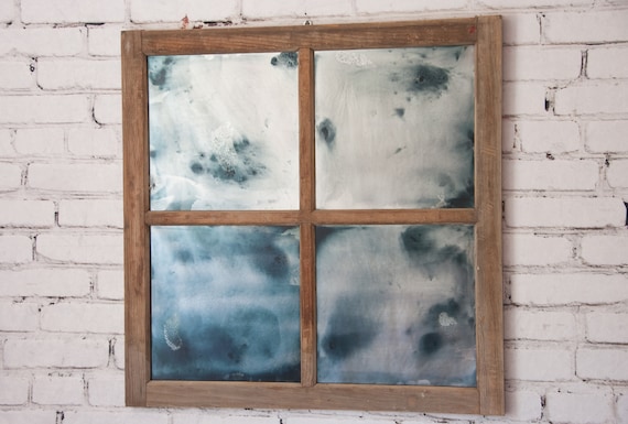 Antiqued Silver Window Pane Mirror Antique 33 X33 Inches Create A Unique View On Your Wall With This Antique White Window Pane Arch Plaque You Ll Love Its Open Frame Design Shape And Antiqued
