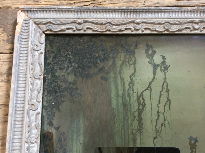 Silver Glass Mirror Antique Wall Hand Silvered