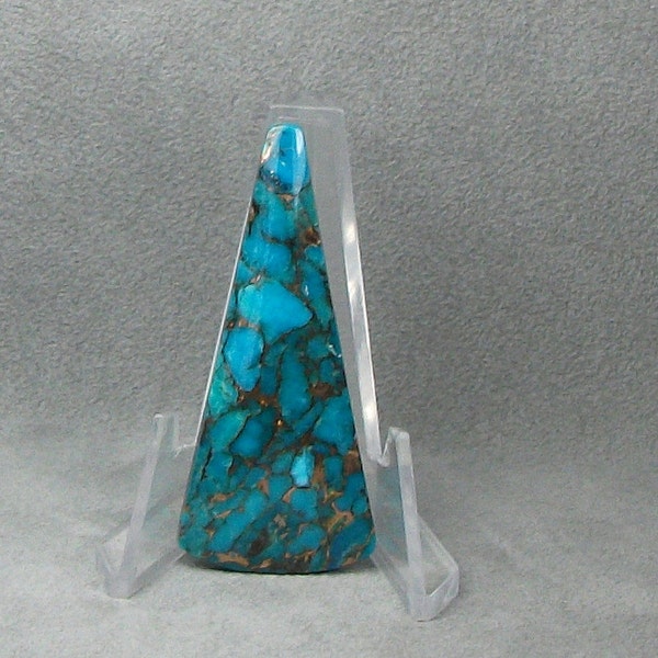 ON SALE.....Kingman Turquoise with Bronze Cabochon