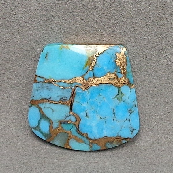 KINGMAN TURQUOISE with BRONZE Cabochon