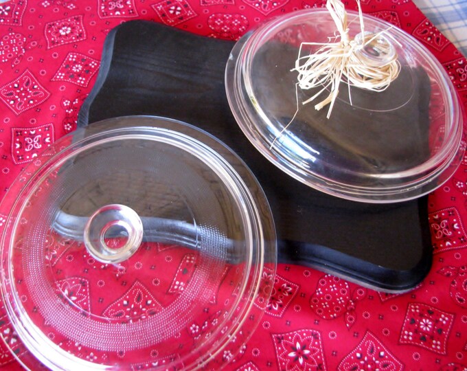 Vintage Round Glass Replacement Lid Crock Pot Corning Ware Etsy