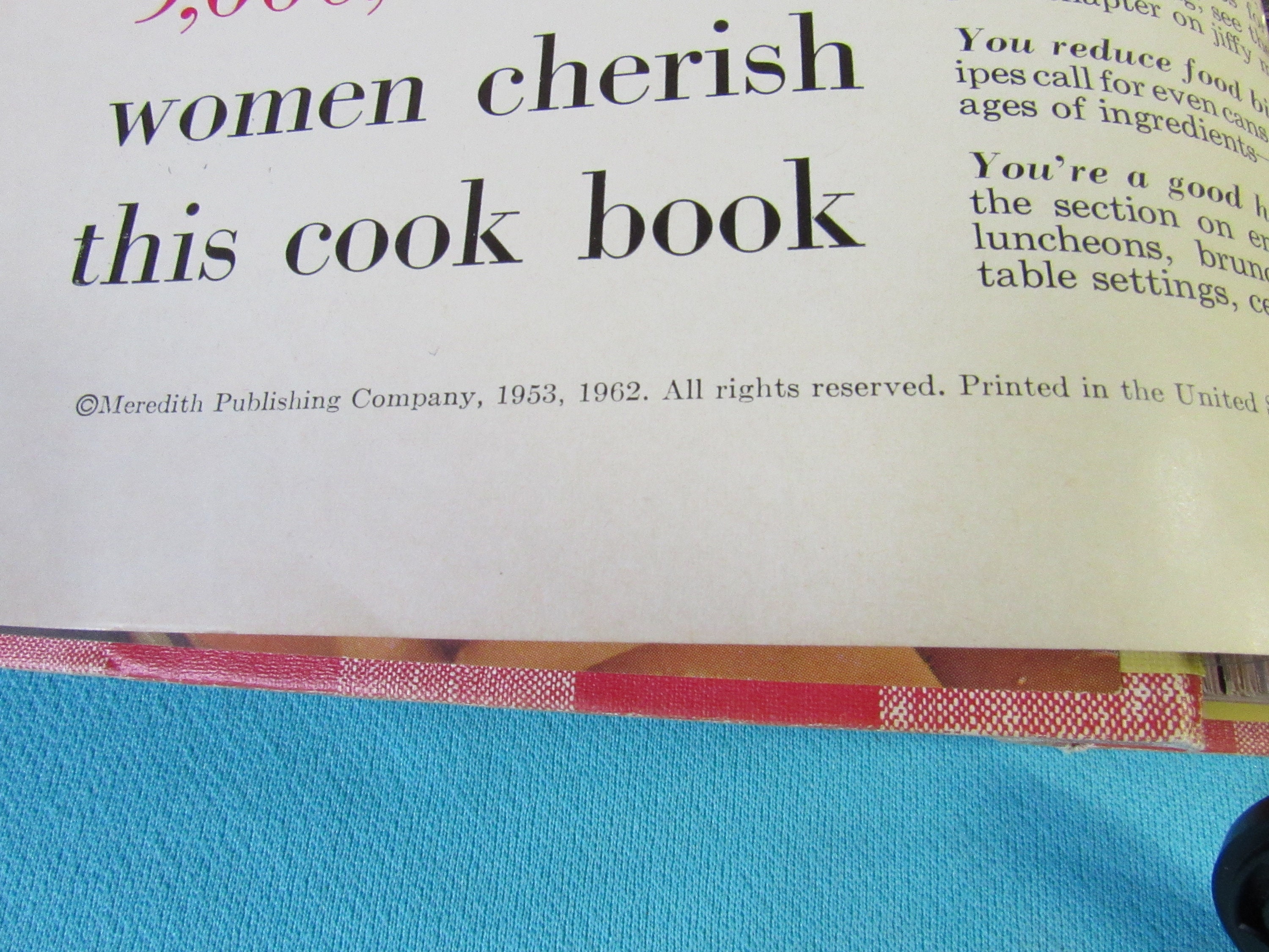 Better Homes &&Gardens New Cookbook PRISTINE 1953 1962 | Etsy