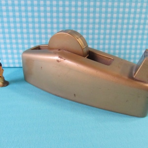 Scotch Tape Dispenser - Large - Model C 23 - Mid Century  - Heavy Duty - Gold Tone - Industrial Office - Vintage 1960&#39;s