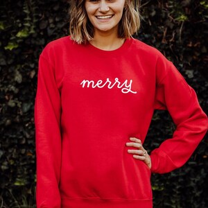 Christmas Sweatshirt, Holiday Pajamas, Preppy Clothes, Secret Santa Gift