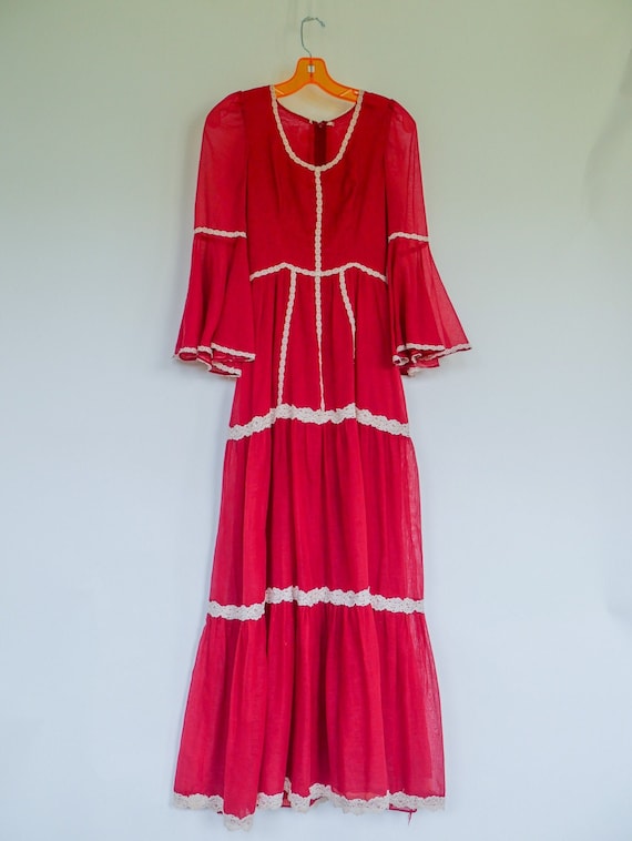 1970’s Boho/Prairie Dress XXS