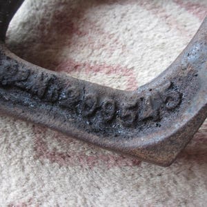 Antique Challenge Cobblers Shoe Menders Last Anvil Rd No 209545 Dates it to 1893 image 2