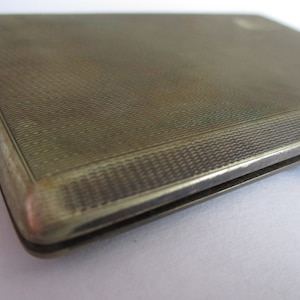 Vintage EPNS Cigarette Case Tobacco JV Joseph Vale