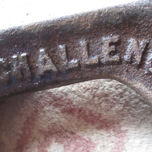 Antique Challenge Cobblers Shoe Menders Last Anvil Rd No 209545 Dates it to 1893 image 3