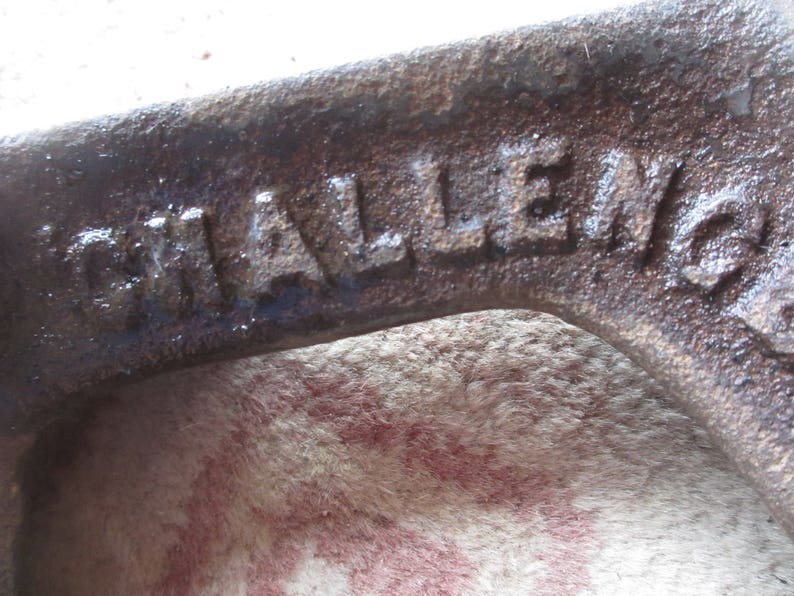 Antique Challenge Cobblers Shoe Menders Last Anvil Rd No 209545 Dates it to 1893 image 3