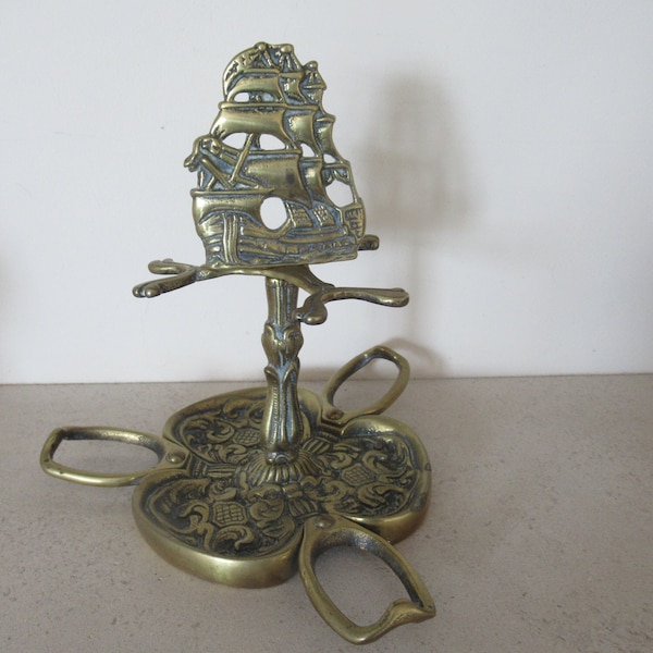 Brass Pipe Stand Vintage Etsy