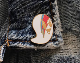 Ziggy Stardust Ghost - Hard Enamel Pin - Bowie