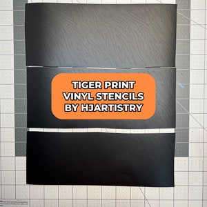 Tiger Print Sneaker Stencils Vinyl 1x Use Stencils image 2