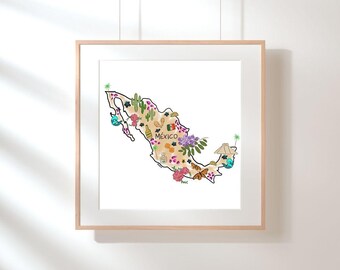 Country Digital Print - Mexico