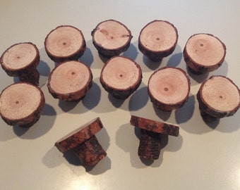 12 Cupcake Stands wood slices live edge decor