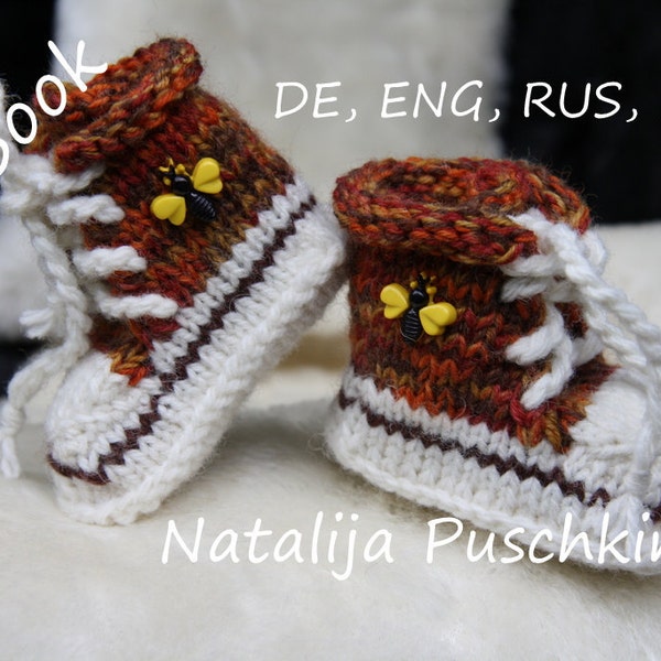 Knitting pattern (PDF)  Babies Shoes Socks Baby Booties Boy & Gilr