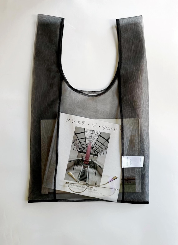 Mesh Shopping Tote Sheer Tulle Bag Reusable Transparent Shopper Bag Grocery Creative Bridesmaid Gift Packaging Girlfriend Baby Shower Party