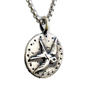 Silver Sparrow Reversible Necklace - flower mandala, hindu flower, spiritual jewelry