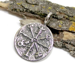 Wikinger Kompass Münze, Wikinger Kompass Münze, Wikinger Schmuck, Wikinger Kompass Anhänger, Valhalla, Geschenk für Ihn, Cosplay Schmuck