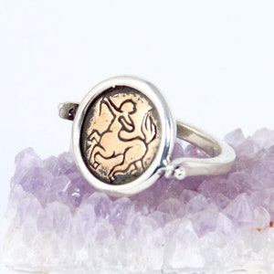 Sagittarius Ring - Zodiac Sign - Sterling Silver Spinning Ring - Horoscope Ring