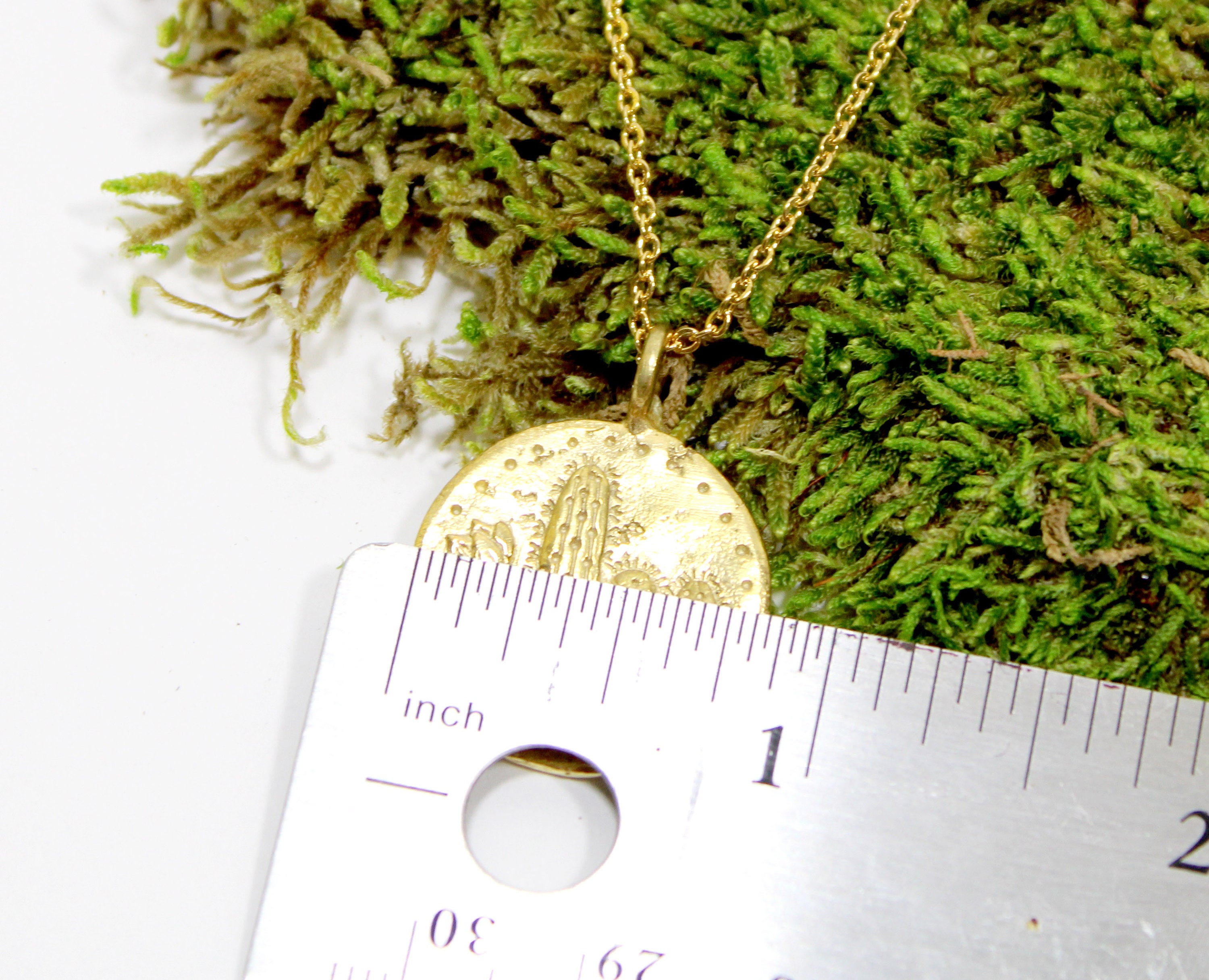 Succulent Necklace - Plants, 18k GOLD Succulent Cactus