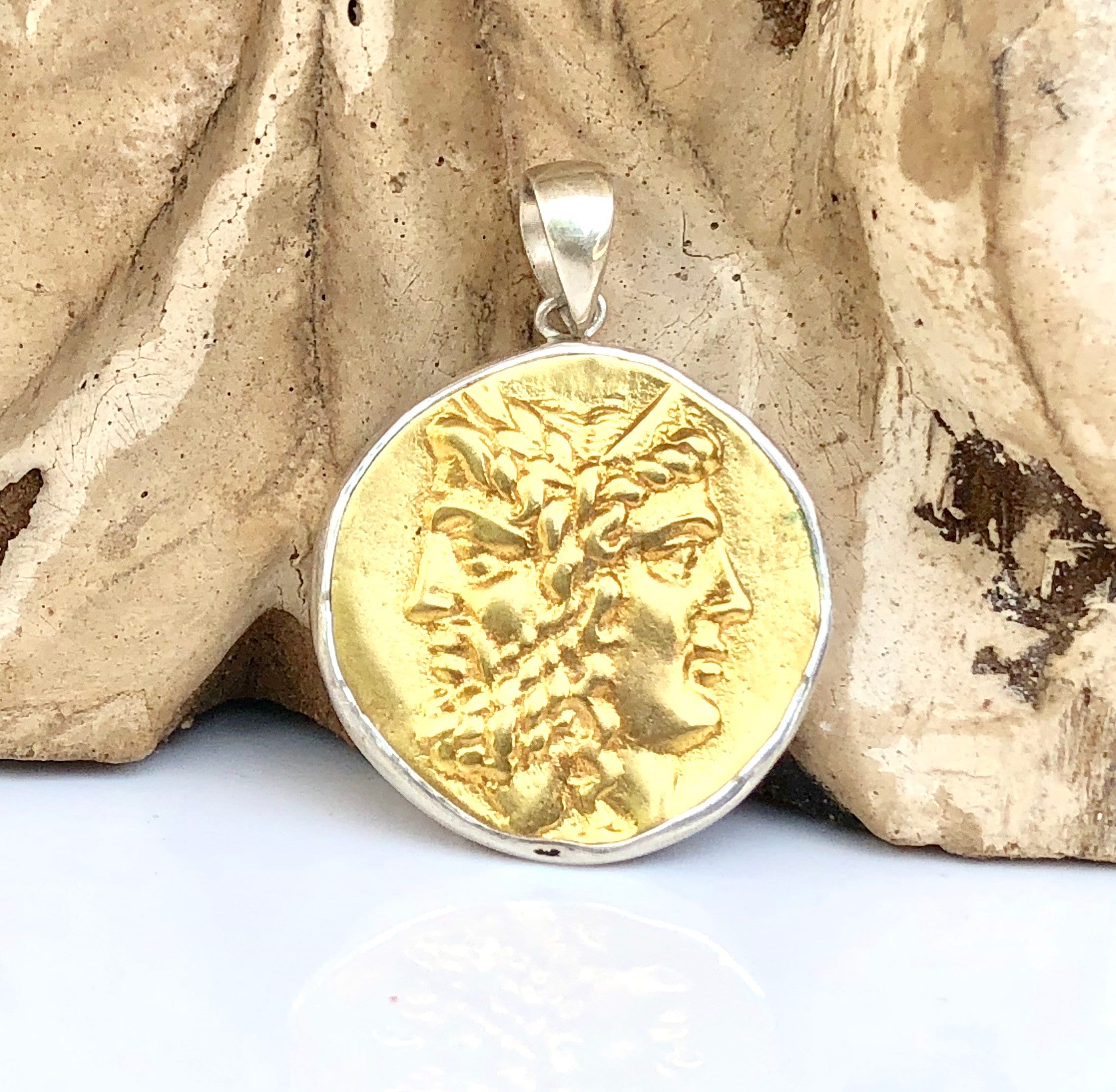 Janus coin best sale necklace
