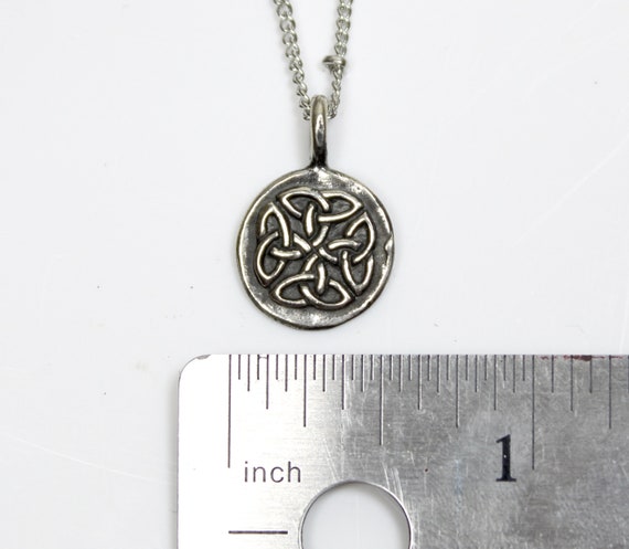 chain Double-sided Celtic Knot Necklace with 50 cm 19.6 inch 