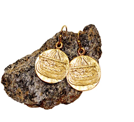 Viking hotsell ship earrings