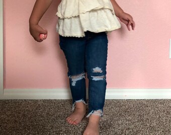 baby girl distressed jeans