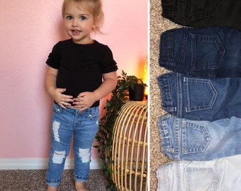 baby girl black skinny jeans