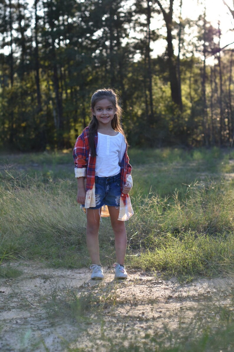 M-8 Dip Dyed Boyfriend Style Flannel