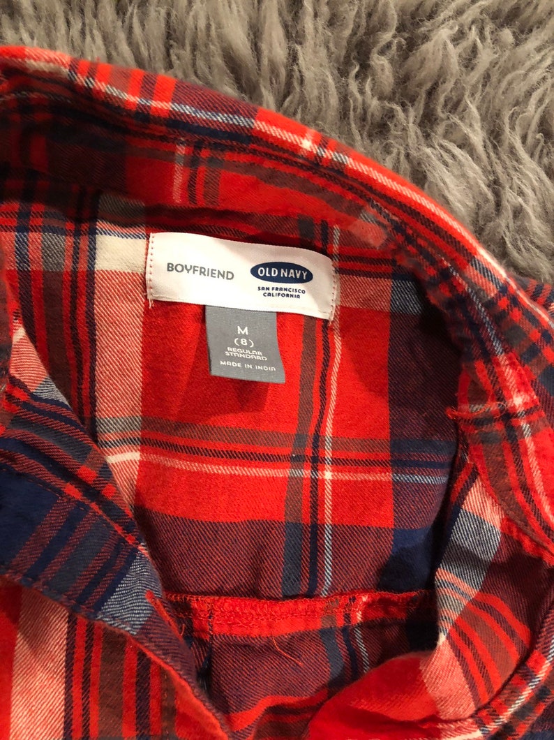 M-8 Dip Dyed Boyfriend Style Flannel