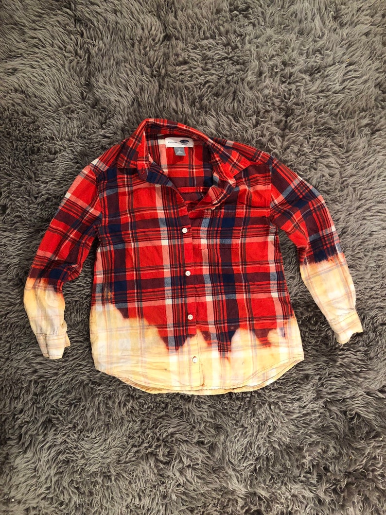 M-8 Dip Dyed Boyfriend Style Flannel