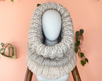 The Snow Queen Oversized Chunky Knit Cowl