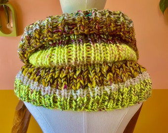 Neon Wonderland Knit Cowl #1