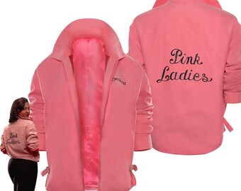 Grease: Rydell High Grease Pink lady Cosplay Costume Coat Sweatshirt