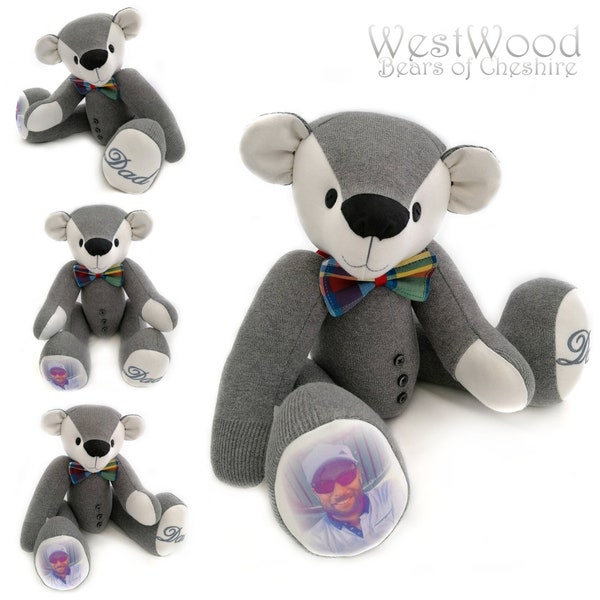 Jointed Teddy Bear Sewing Pattern by  WestWood Bears of Cheshire 18 inches/45cm tall Original Traditional Design PDF keepsake Memory Bear