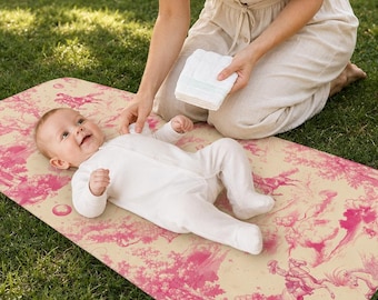 Washable Reusable Diaper Changing Pad Portable On The Go Mattress Protector Travel Mat Essentials For New Mom Newborn Baby Shower Gift
