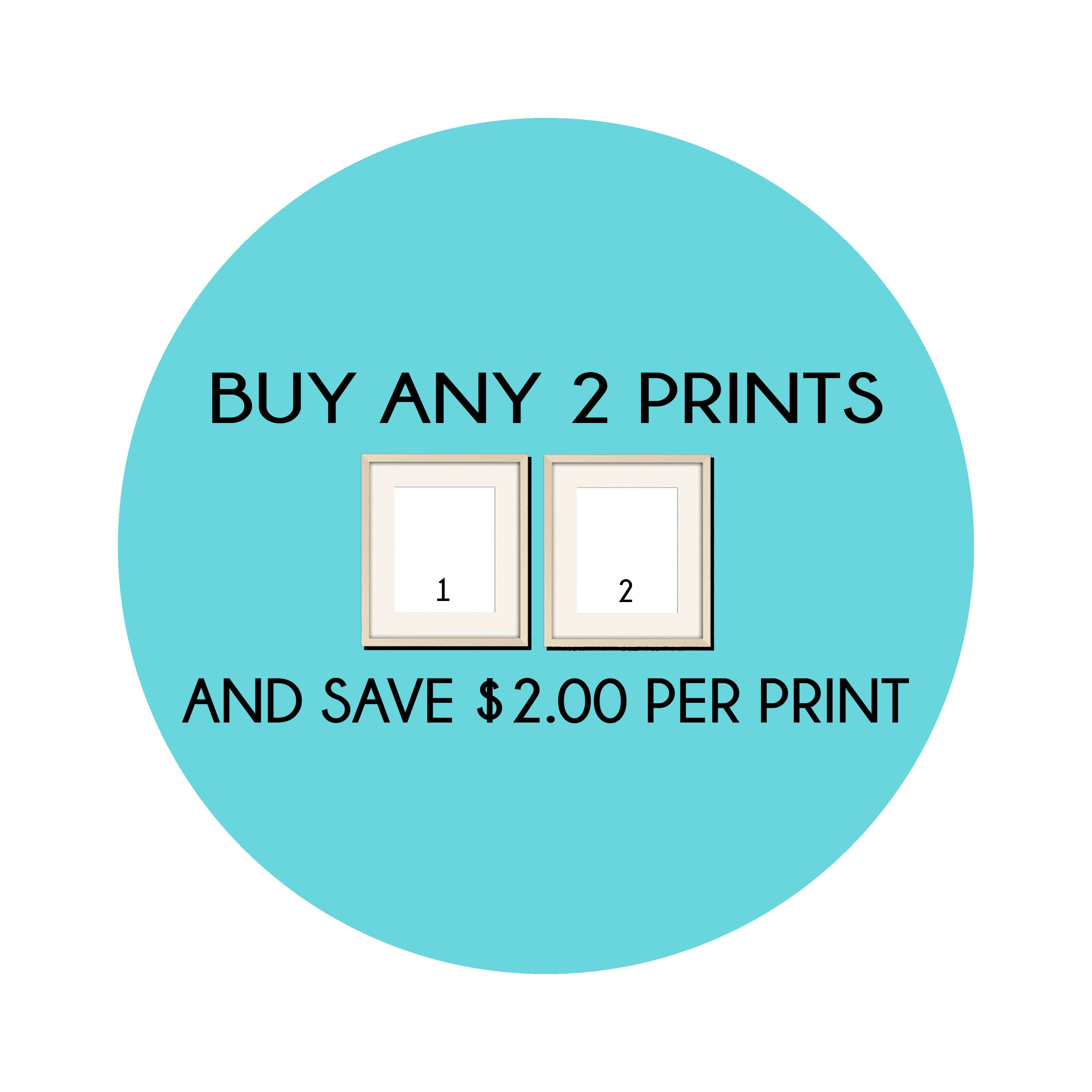 Wall Art Prints Bundle Discount Choose any two wall art Etsy