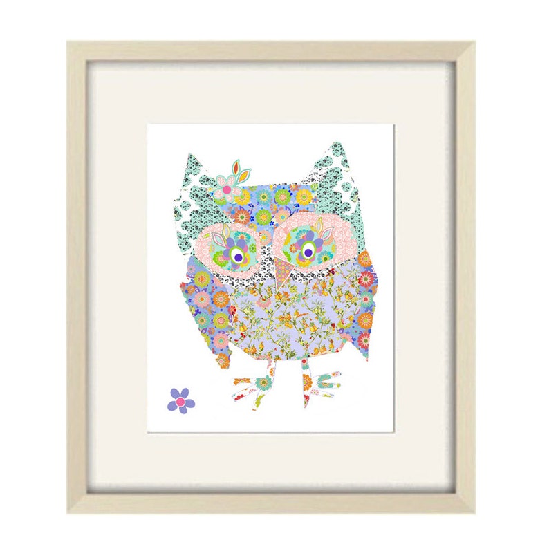 Owl Art Print Baby Girl Nursery Decor Owl Decor Owl Nursery Etsy
