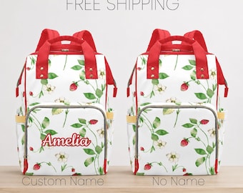 Personalized Diaper Bag Overnight Baby Travel Backpack With Custom Name Waterproof Nappy Baby For New Mom Hospital Visit